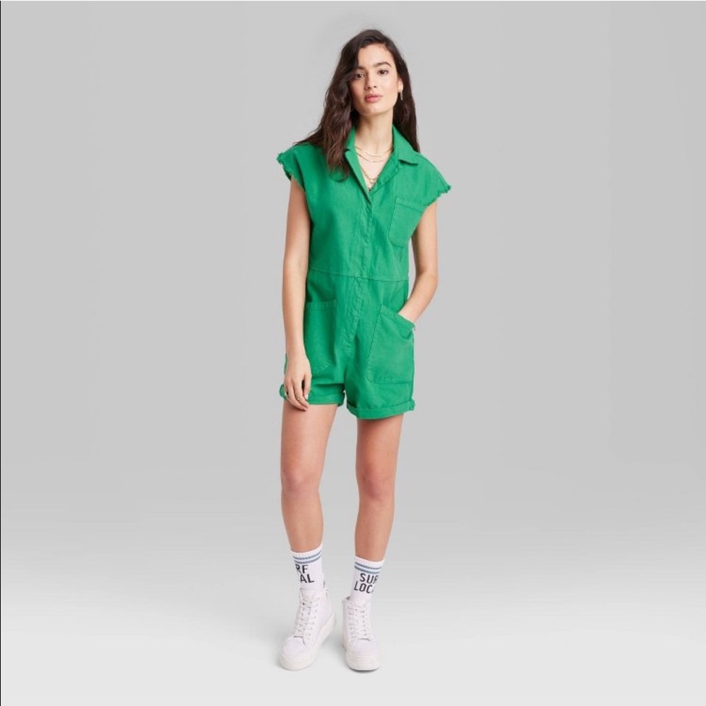 Ascot + Hart for Target Cap Sleeve Graphic Jumpsuit